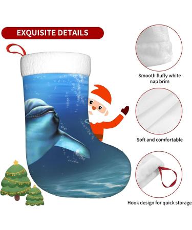 Ffexs Blue Pineapple Christmas Socks | Velvet Holiday Socks with Dolphins | One Size Fits All - Buy Online on GoSupps.com