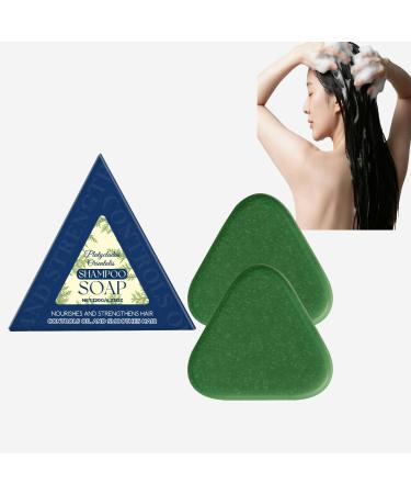Lot de 2 barres de shampoing bio pour shampooing sec - Pour la croissance des cheveux - Nettoyage en profondeur du cuir chevelu - Renforcement de tous les cheveux - Savon de barre de conditionnement 2 pi ces.