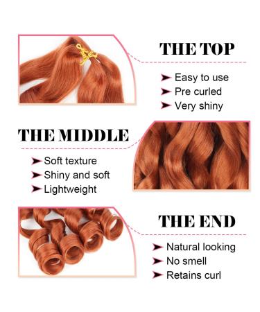 WIPPORYA Ginger French Curly Braiding Hair 24 Inch - Pre Stretched Loose Wave Bouncy 350 Braiding Hair - Yaki Crochet Hair for Black Women - 100g/pack - Hair Extensions for Braids - Buy Online on GoSupps.com