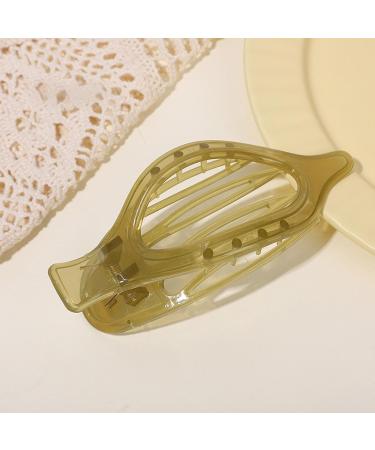 Streysisl Ponytail Decorative Hair Clip Ponytail Duckbill Hairpin | Long Hair Clips for Styling - Long Hair Shower Clips for Teen Girls Women Styling Translucent olive green - Buy Online on GoSupps.com