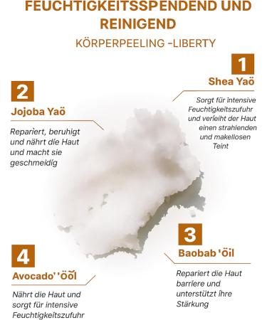  The Bath Factory Liberty Body Scrub - Body scrub with oils and sensual fragrance - 300g - Buy Online on GoSupps.com