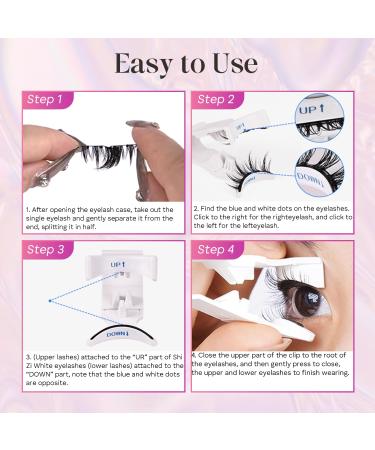 Shop Magnetic Eyelashes - No Glue Natural Look Reusable & Upgrade Kit | 2 Pairs Mixed Styles - Buy Online on GoSupps.com