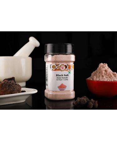 Taj Premium Indian Black Salt Powder - 7 Ounce Pack - Kala Namak - Buy Online on GoSupps.com