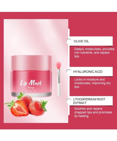 Overnight Lip Mask Lip Butter Balm: 24hrs Hydrating Repair Treatment Lip Sleeping Mask-Shea Cocoa Seed Butter/Olive Oil/Beeswax for Chapped Dry Lips Care/Moisturizer - Fade Lip Lines - Buy Online on GoSupps.com