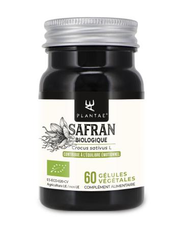 ORGANIC SAFFRON * 15 mg / 60 capsules * Emotional balance muscles and skeleton