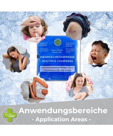 Lisacare Cold Warm Compress - 5 Large Cooling Pads (29x12cm) for Insect Bites Bruises & Injuries - Children's Gel Cooling Pack - Fast Relief - Buy Online on GoSupps.com