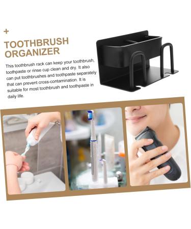 Shop Cabilock 4-Piece Toothbrush Holder Set - Wall-Mounted Bathroom Accessories for Electric Toothbrushes & Toothpaste - Space-Aluminum No Drilling Design - Buy Online on GoSupps.com