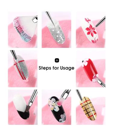 15-Piece Nail Art Set | UV Gel Acrylic Brushes & Dotting Tools for DIY Nail Designs - Buy Online on GoSupps.com