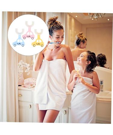 Gogogmy 3-Piece Manual Silicone Toothbrush Set for Toddlers | Washable U-Shape Children s Toothbrushes - Buy Online on GoSupps.com