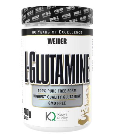 Weider L-glutamine 100% pure amino acid powder high tasteless and without additives 400 g glutamine powder for a whole 80 portions for bodybuilding muscle building & fitness - Buy Online on GoSupps.com
