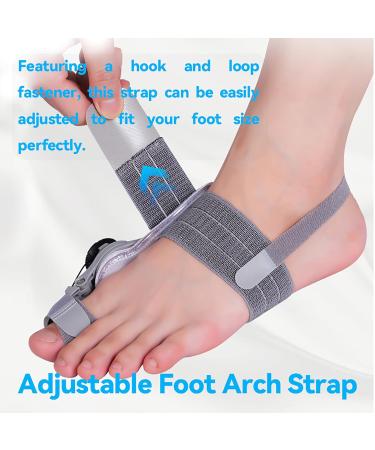 Bunion Corrector for Men & Women - Adjustable Orthopedic Splint for Big Toe Relief | Anti-Slip Heel Strap & Silicone Pad Fits Left & Right Feet - Buy Online on GoSupps.com