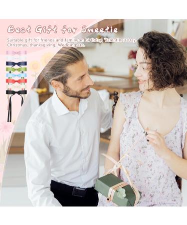 6Pcs Satin Ribbon Hair Bows for Women with Tassel Bowknot - Long Tail Hair Barrettes in White, Black, Beige - Buy Online on GoSupps.com