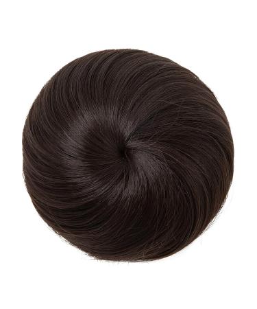 SARLA Dark Brown Synthetic Hair Buns Extension - Drawstring Updo Chignon for Women & Girls - Buy Online on GoSupps.com