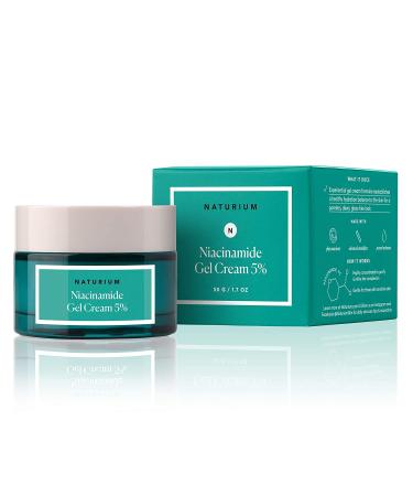 Naturium Niacinamide Gel Cream 5% - 1.7oz with Zinc - Anti Aging & Acne Treatment - Buy Online on GoSupps.com