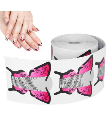 Nail Forms Extension Builder Easy To Use and Control Flexible Durable UV Gel Nail Forms with Length Marks for Salon Nail Former Stickers for Nail Art DIY