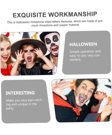 Amosfun 6 Sets Decor for Men Costumes for Men Dentaduras Postizas para Hombre Grills Halloween Supplies Costume Teeth Halloween Party Prop Halloween False Jewelry - Buy Online on GoSupps.com