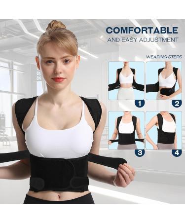 Back Brace & Posture Corrector for Men & Women | Adjustable Lightweight Scoliosis & Hunchback Support | Spine & Back Pain Relief - Buy Online on GoSupps.com
