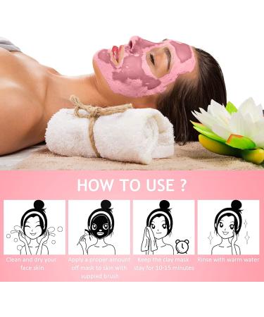 Strawberry Pink Clay Face Mask - Deep Cleansing, Acne Control, Oil Balance - 4.2 OZ - Buy Online on GoSupps.com