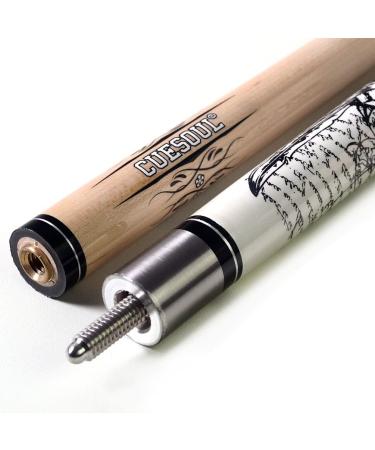 CUESOUL Rockin Series G407 Pool Cue Stick Kit - 57 inch, 19/20/21 oz, 1/2 Maple - 21oz - Buy Online on GoSupps.com