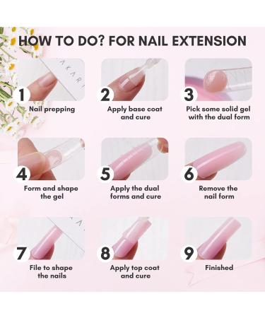 Makartt Builder Gel 4 in 1 Set for Acrylic Nails - Nail Extension, Glue, Rhinestone & Sculpture Gel - Buy Online on GoSupps.com