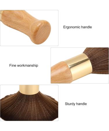 Barber Neck Duster Brush Fine Workmanship Face Neck Duster Sturdy Handle Skin Friendly Nylon Bristles for Salon - Buy Online on GoSupps.com