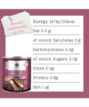 Med Cuisine Roasted Eggplant Pur e 2.8KG | Vegan | Smokey Flavour | Ready-to-Eat Dip & Spread | Ideal for Baba Ganoush - Buy Online on GoSupps.com