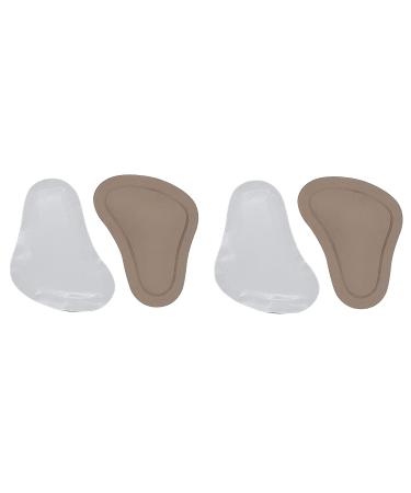 Green Feet 2 pair orthopedic Taccofit midfoot Pelotten Nappa Leather Pelotte in T -shape Spreading foot unisex adult insole double pack beige (38/40) 38/40 EU brown
