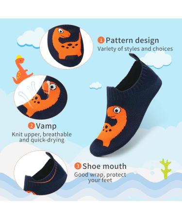 Kids Non-Slip Water Shoes for Pool, Beach, and Yoga - Orange - Size 12/12.5 UK - Buy Online on GoSupps.com