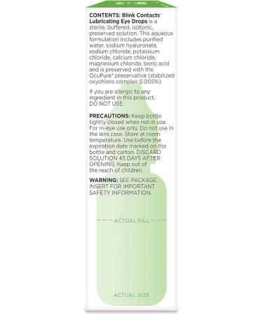 Buy Blink Contacts Lubricant Eye Drops - 0.34 oz (Pack of 4) | Fast International Shipping - Buy Online on GoSupps.com