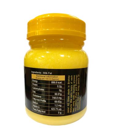Gir Cow A2 Ghee 16.9oz - Swaarnim Jains Brahma Muhurta Ghee 500ml | Probiotic & Pure | 0% Trans Fat | Grass-Fed & Non-GMO - Buy Online on GoSupps.com