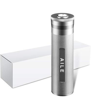 AILE Stainless Cigar humidor Travel Cigar case Silver Travel Cigar case Tube for 3 to 4 Cigars Portable Cigar case Cigar Hygrometer Gift for man - Buy Online on GoSupps.com