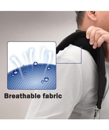 Black LZFAN Golf Bag Shoulder Strap - Single Padded Adjustable Replacement - Buy Online on GoSupps.com