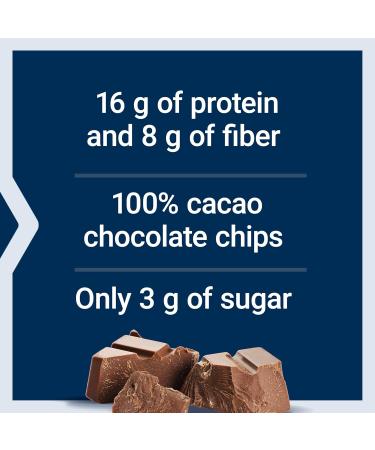 Life Extension Wellness Bar (Peanut Butter Chocolate Chip) 16 g of Protein 8 g of Fiber 3 g of Sugar Cacao Chocolate Chips Whey Protein Isolate Blend Snack Bars Gluten-Free Individually - Buy Online on GoSupps.com
