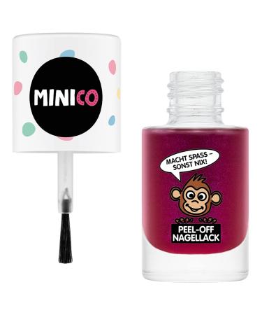 Minico Premium Kinder Nailack Pink - Dermatologically Tested Vegan Child-Friendly & Peel-Off Water-Based Polish for Kids - Buy Online on GoSupps.com