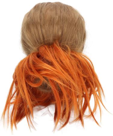 Ponytail Messy Hair Bun 4 Kind of Colors Soft Fluffy High Elastic Stylish Tousled Ponytail Extensions Hair Piece(Orange) - Buy Online on GoSupps.com