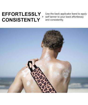 Leopard Pull Lotion Applicator Band Tanner Mitt Tools Sun Tanning Lotion Sun Screen Protector for Face Facial Tanning Oil Strip Fiber Self Tan Suite - Buy Online on GoSupps.com