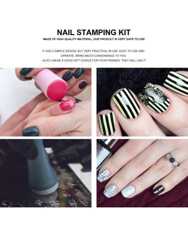 4-Piece Transparent Handle & Lid Silicone Seal Nail Stampers | DIY Nail Art Printer Tool | Manicure Kits for Kids & Adults - Buy Online on GoSupps.com