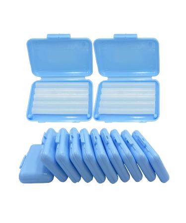 Orthodontic Wax for Braces, HRASY 10 Pack Dental Wax Brace Wearer Wax for Relieving Irritation and Pain, Blue Mint Flavor