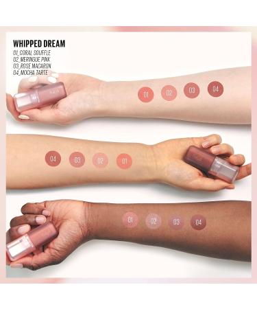 Kaja Whipped Dream Liquid Eyeshadow & Blush - Rose Macaron 0.17 Oz | Cotton Seed Oil | Buildable & Blendable | Airy Semi-matte Finish - Buy Online on GoSupps.com