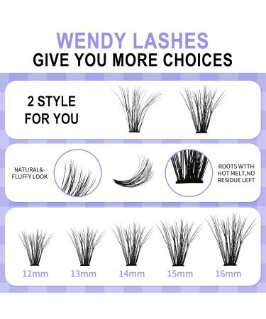 Wendy Lashes 3D Effect Lash Extension Set | 40D & 50D Mixed Eyelash Extensions Kit with Glue | D Curl 12-16mm | International Shipping - Buy Online on GoSupps.com