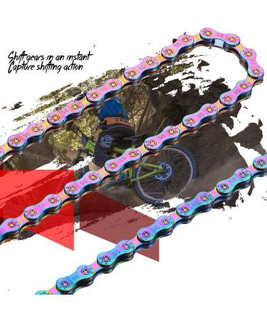 6/7/8 Speed Rainbow Bike Chain | 116 Links Lightweight Bicycle Chain for MTN BTX MTB Road Bike - Buy Online on GoSupps.com