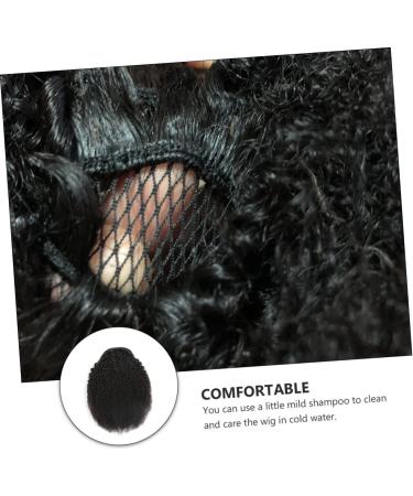 minkissy 1 Pc Curl Horse Tail Black Wigs Drawstring Hairpiece Wrap Curly Hair Extension Curly Ponytail Bun Curly Ponytail Extension Wavy Ponytail Extension Woman Real Hair Hairpin Braid 50.8X26cm As Shown C - Buy Online on GoSupps.com