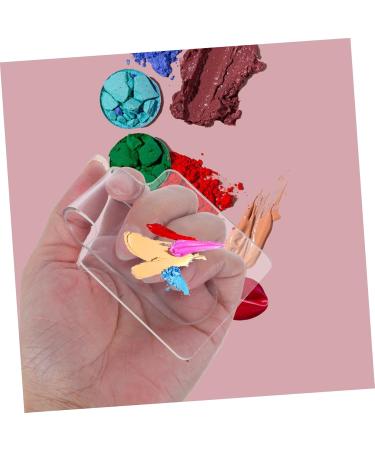  FRCOLOR FRCOLOR 10 Piece Transparent Acrylic Makeup Mixing Palette Compact Handy Foundation Tray for Precise Color Mixing Nail Art Lightweight Easy to Clean - Buy Online on GoSupps.com