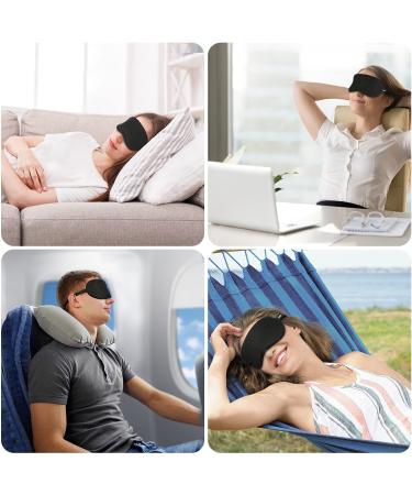 Gritin Cotton Sleep Mask - Ultra Soft Light-Blackout Eye Mask with Adjustable Strip and Ear Plug for Men Women Kids - Buy Online on GoSupps.com