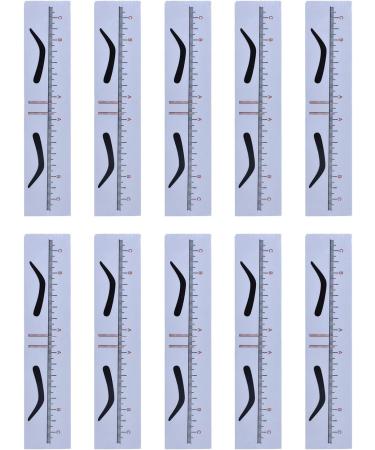 Professional Eyebrow Measurement Position Ruler Guide Device Achieve Balanced Brow Makeup Measure Stencil 10 Pack Eyebrow Ruler Template Measurement Tool Beauty Salon Eyebrow Ruler Eyebrow - Buy Online on GoSupps.com