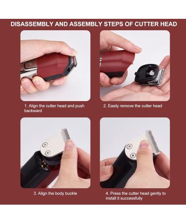 Hair Trimmer 6 in 1 Electric Beard Trimmer Cordless Professional Hair Clippers Waterproof Hair Grooming Kit for Men - Buy Online on GoSupps.com
