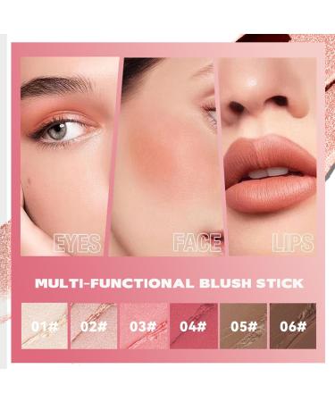 3Pcs Highlighting and Finishing Stick Set Includes blush contour and highlighter stick for a Flawless & Natural Glow For Nose Cheeks and Chin - Long-Lasting Easy Application (Set B 23G/Pc) Set B 7.67 g (Pack of 3) - Buy Online on GoSupps.com