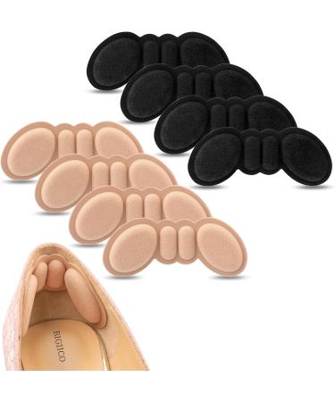 Buy Heel Pads for Big Shoes - 4 Pairs Foamed Cotton Cushions for Pain Relief & Improved Fit | NXK47-Flesh Color - Buy Online on GoSupps.com
