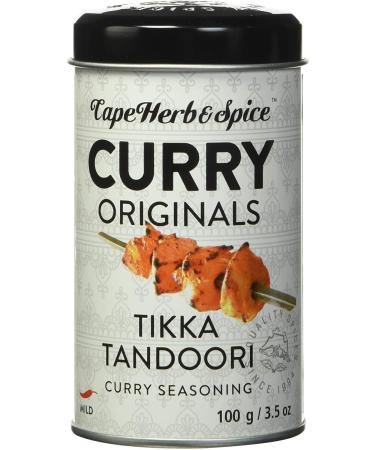 Cape Herb & Spice - Tikka Tandoori Curry Seasoning No MSG No Artificial Flavouring Non-GMO Halal Vegan 6 Count of 100g Tikka Tandoori 6 Count
