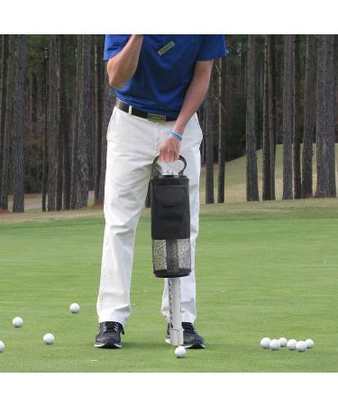 Kamitty Shag Bag for Golf Balls - Retriever with Aluminum Tube, Pocket & Tee Holder - Holds up to 80 Balls - Buy Online on GoSupps.com
